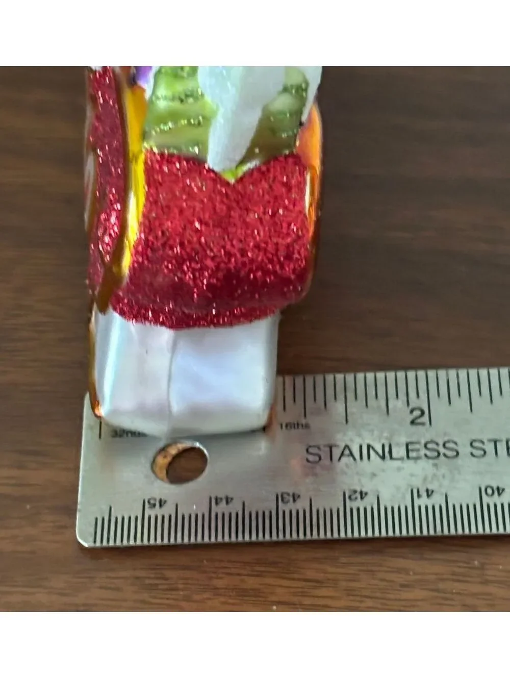 2010 Celebrations by Radko 25th Anniversary Santa Sleigh Glass Ornament Box